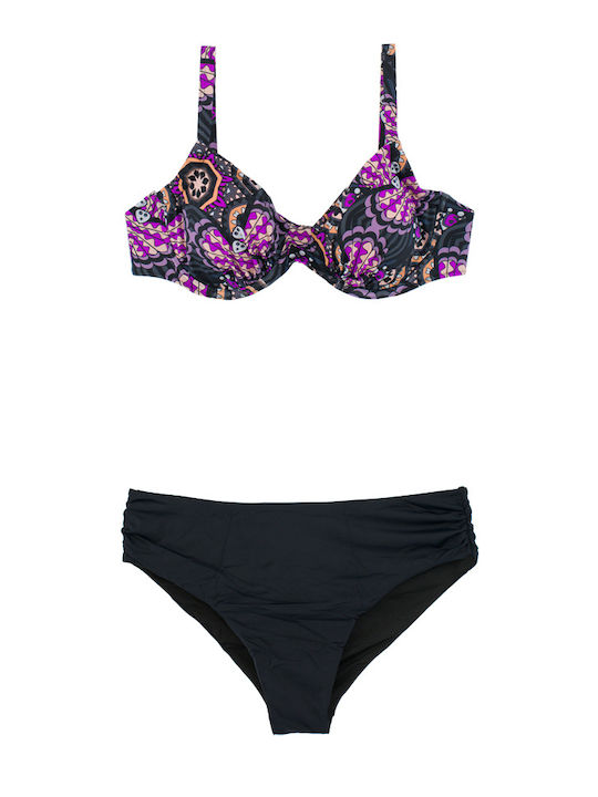 Set Bikini Μαύρο C-6353 BLACK S26 Set Bikini Μαύρο C-6353 BLACK S26