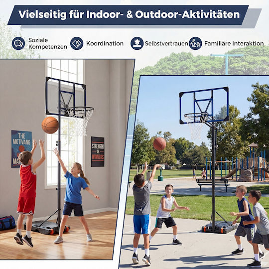 Costway Basketball Hoop with Stand and Adjustable Height