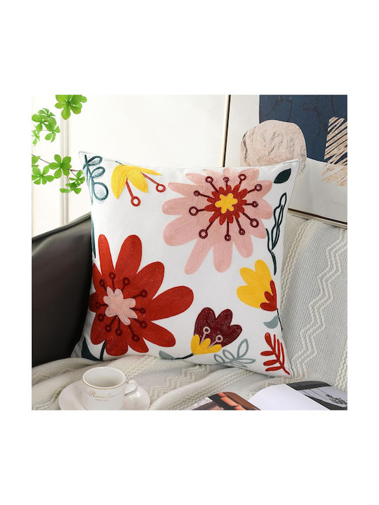 FRIPIA Silk Fashion Mehrfarbiger Dekorativer Kissenbezug 45x45cm