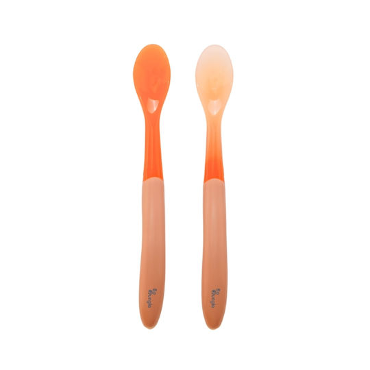Bo Jungle Baby Set with Spoons with Heat Sensing 4 Pieces