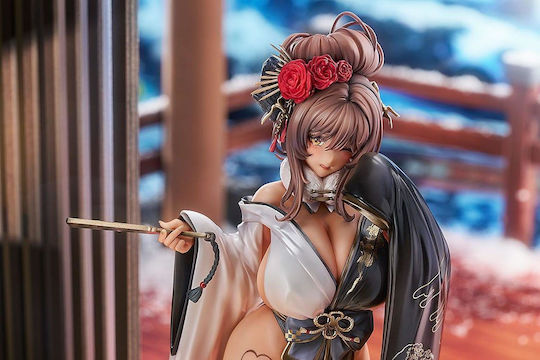 Göttin Victory Nikke Statue 1/7 Noir Schwarzes Kaninchen 25 cm
