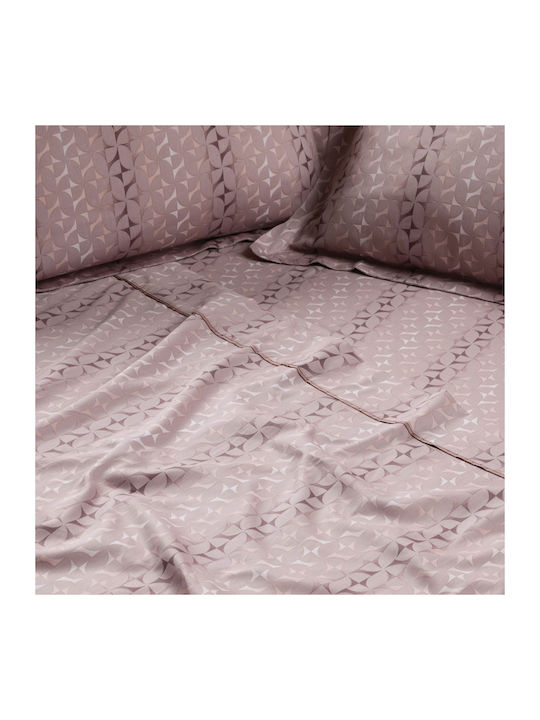 Das Home 1726 Bettlaken Super-Doppel 240x260cm Rosa (4 Stück)