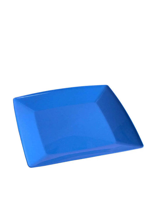 Mak Shallow Square Plastic Plate 23x23cm