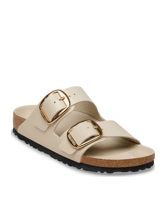 Birkenstock Leather Sandals Ecru