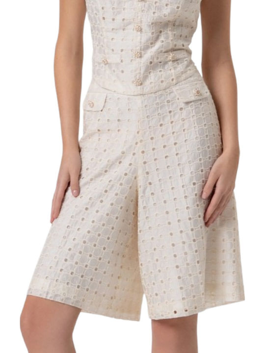 Women's Beige Bermudas