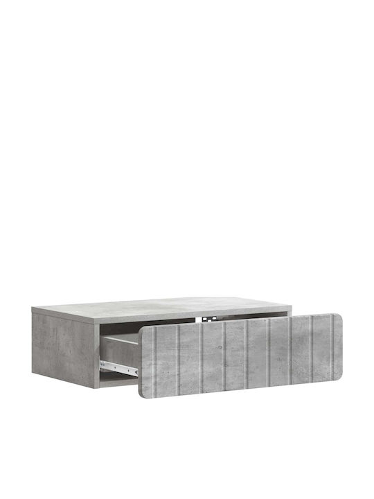 Consolă Din Lemn Gri L59xL34,5xÎ17cm