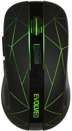 Evolveo WM430 Wireless RGB Gaming Mouse Black