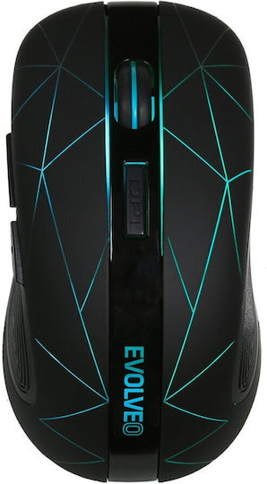Evolveo WM430 Wireless RGB Gaming Mouse Black