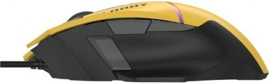 A4Tech Bloody Extra Fire W95Ultra RGB Gaming Mouse Yellow