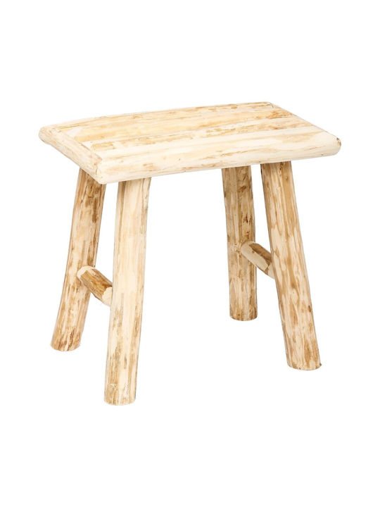 Living Room Wooden Woody Natural Stools 34x23x31cm