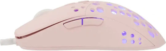White Shark Tristan-2 RGB Gaming Ποντίκι 7200 DPI Ροζ