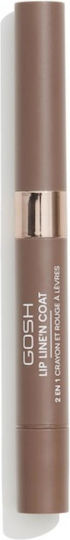Gosh Lip Line'n Coat Lang anhaltend Bleistift Lippenstift Matt 005 Brown Sugar 2.9gr