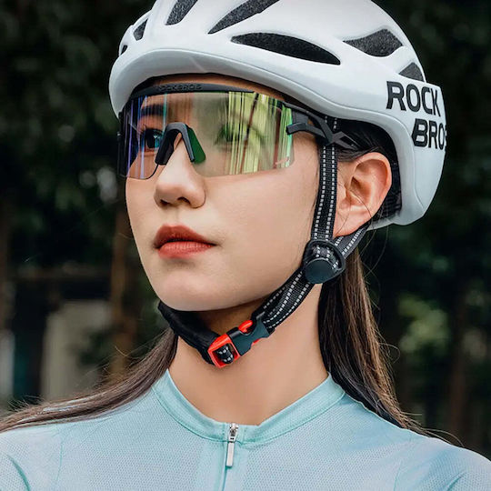 Rockbros Cycling Glasses with Black Frame and Photochromic Lenses