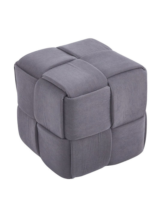 Stool For Living Room Upholstered with Fabric Ocular Gkri