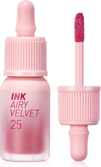 Peripera Ink Airy Velvet Υγρό Κραγιόν Velvet 25 Zazzy Peach 4gr