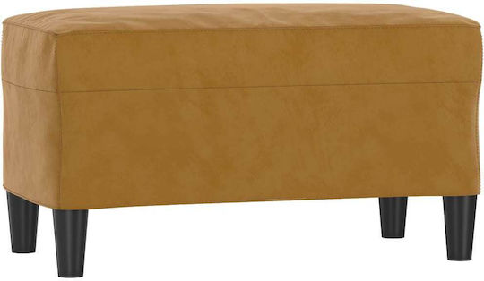 vidaXL Samt Tabouret Braun 70x35x41cm