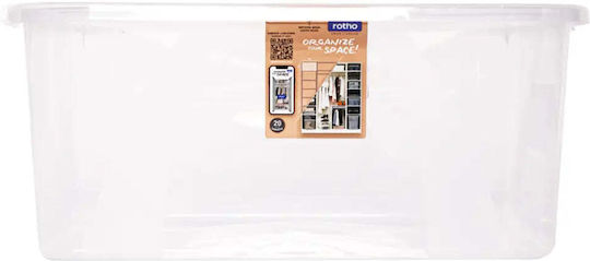 Rotho Babydesign Plastik Aufbewahrungsbox mit Deckel Transparent 19lt