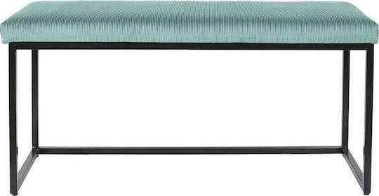 Taburet Tapițat cu Catifea Verde Mentă 100x39x49cm