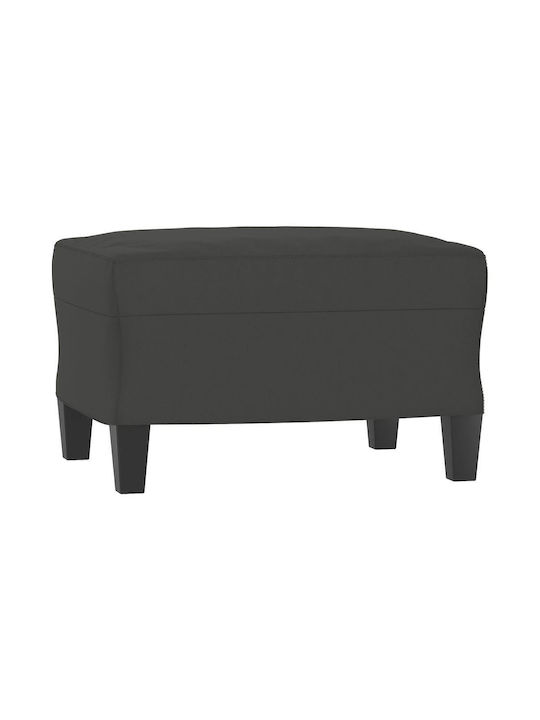 Fabric Upholstered Footstool Dark Gray 60x50x41cm