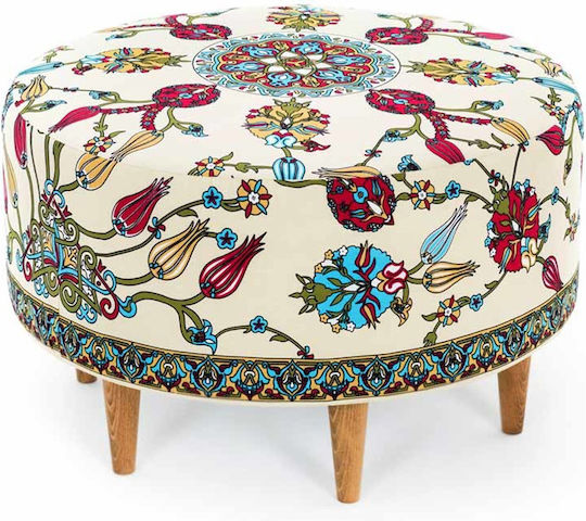 Stool For Living Room Rimini Multicolour 65x65x40cm