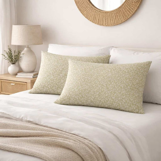 Astron Italy Σετ Μαξιλαροθήκες Beige 52x72εκ.