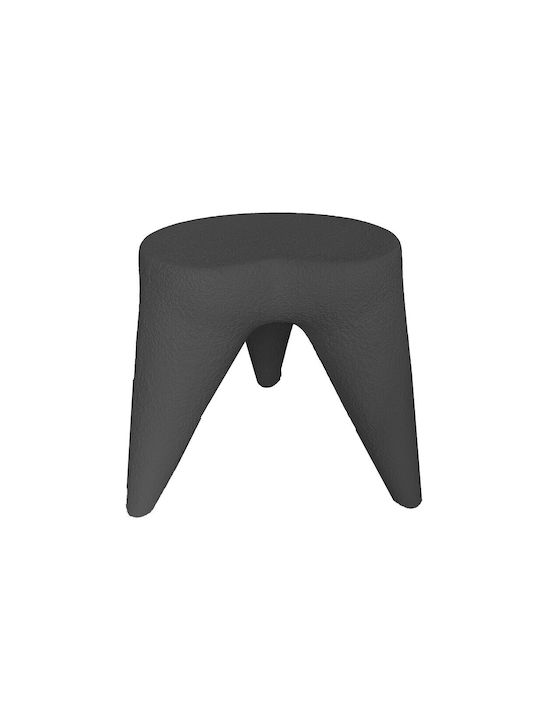 Stool For Living Room made of Polypropylene Black 44x44x50cm