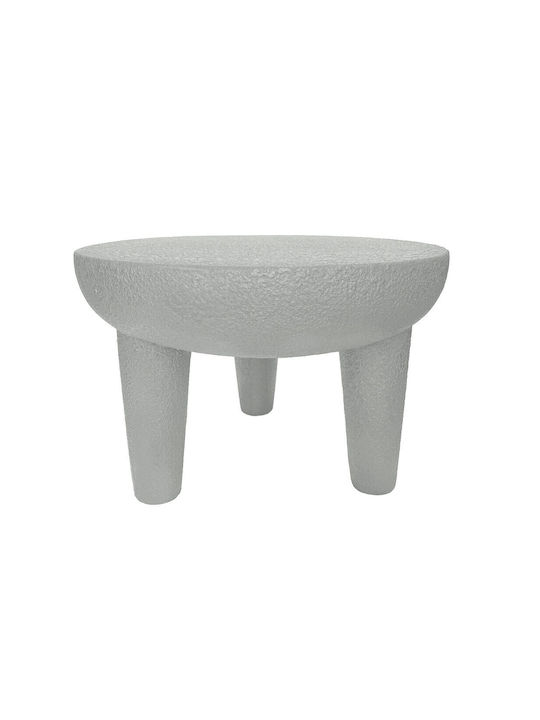 Stool For Living Room made of Polypropylene White 51x51x35.5cm