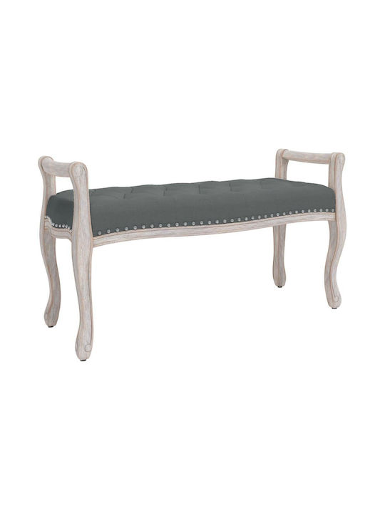 Stoff-Tabouret Mit Grau Gepolstert 110x45x60cm