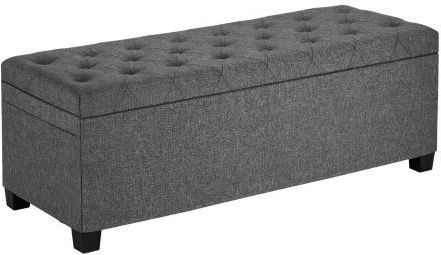 Ταμπουρέ με Αποθηκευτικό Χώρο Γκρι 110x40x40εκ. Ταμπουρέ με Αποθηκευτικό Χώρο Γκρι 110x40x40εκ.