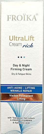 Froika UltraLift Rich 24ωρη Ενυδατική & Αντιγηραντική Κρέμα Προσώπου με Υαλουρονικό Οξύ & Πεπτίδια 50ml
