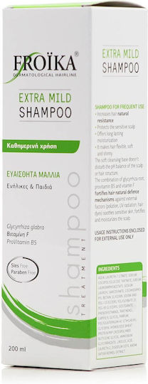 Froika Extra Mild Shampoos for Sensitive Scalp for All Hair Types 200ml