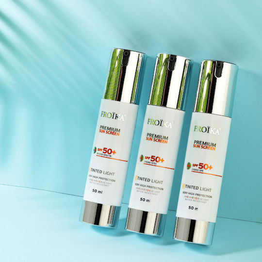 Froika Premium Gefärbte Licht Sonnenschutzfaktor 50+ Gesicht Creme mit Farbe 50ml
