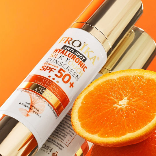 Froika Hyaluronic Silk Touch Anti-Spot SPF 50+ Αδιάβροχη Αντηλιακή Κρέμα Προσώπου 50ml