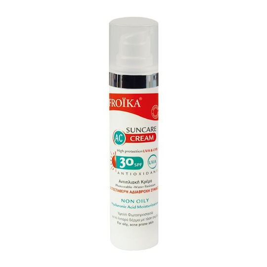 Froika AC Cream Oil Free Pump Слънцезащитен Крем За Лице SPF30 50ml