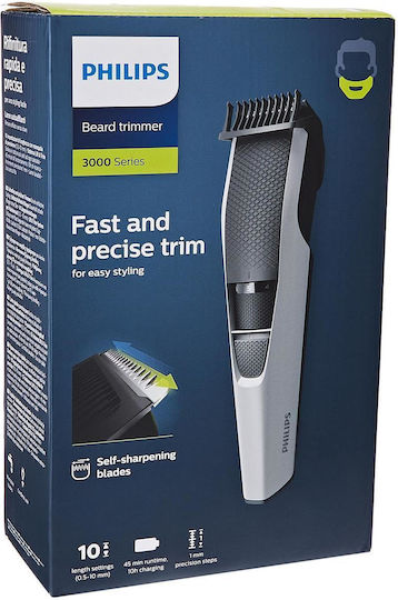 Philips Series 3000 Rechargeable Hair Clipper Silver BT3206/14