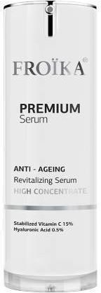 Froika Premium Moisturizing & Anti-aging Serum Face with Vitamin C & Peptides for Detoxification & Radiance 30ml