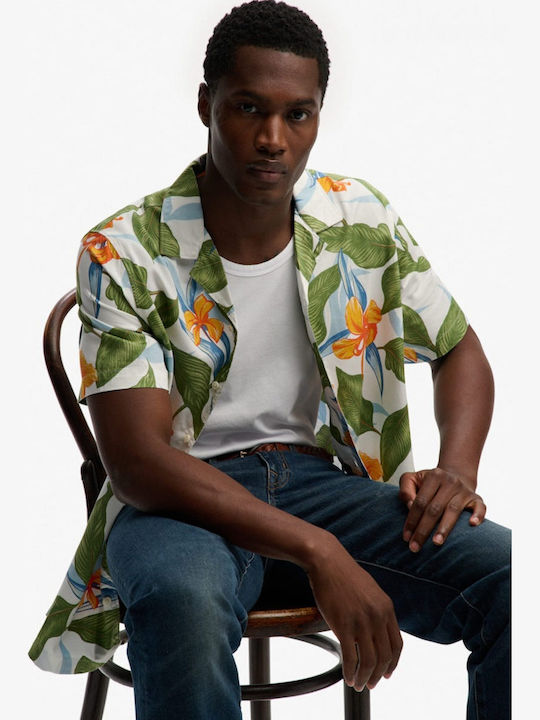 Hawaiian Print Short Sleeve Shirt Floral Hawaiian Print