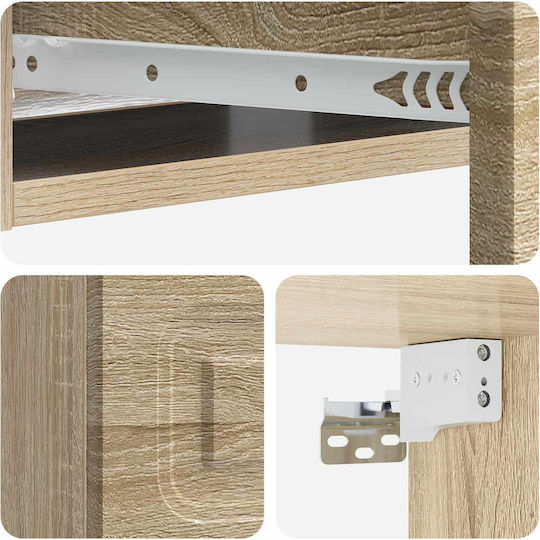 Wooden Console Sonoma Oak M59xW34.5xH17 cm