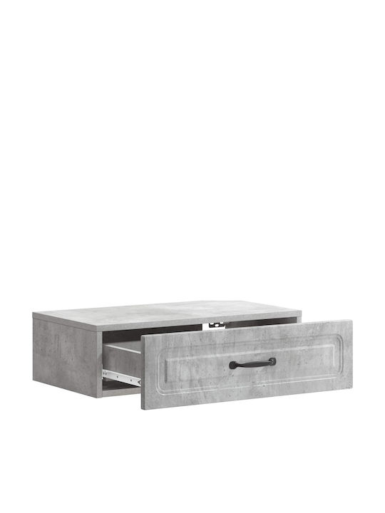 vidaXL Konsolentisch Holz Grau M59xB34,5xH17cm