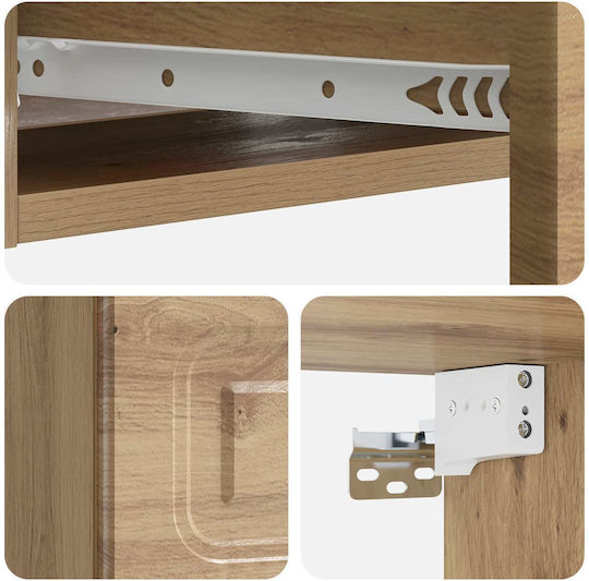 Wooden Console Oak M59xW34.5xH17 cm