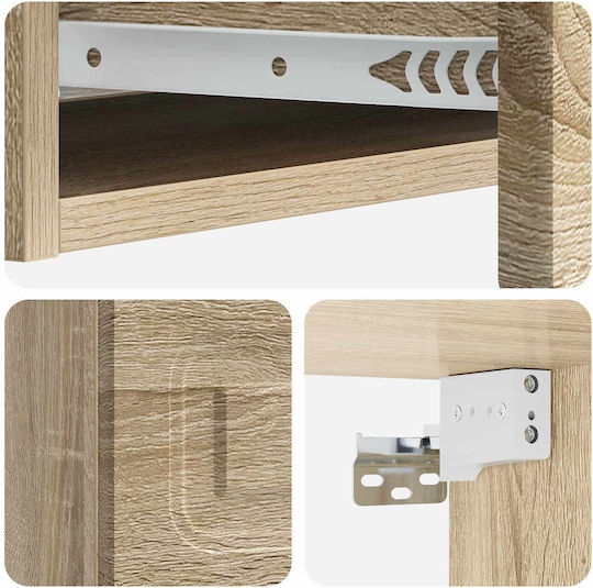 vidaXL Konsolentisch Holz L87,5xB34,5xH17cm