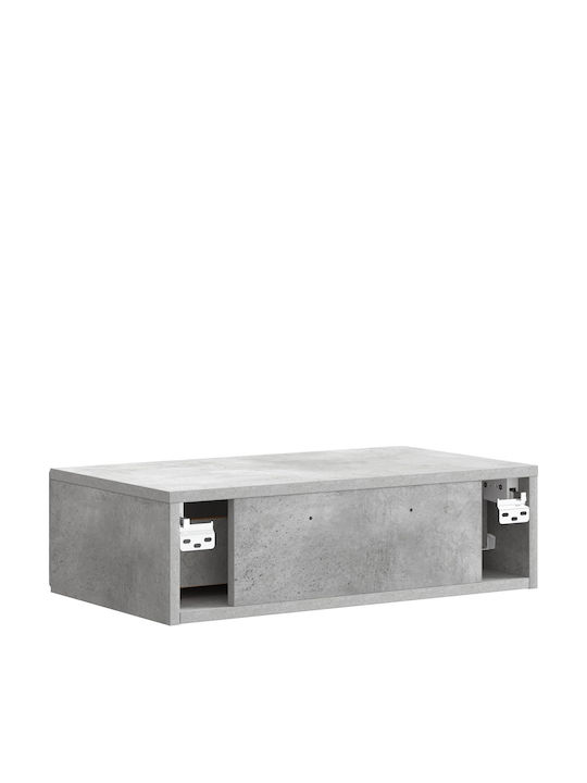 vidaXL Konsolentisch Aus Holz Grau M59xB34.5xH17cm