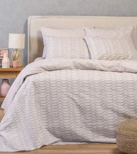 Melinen Paris Σετ Μαξιλαροθήκες Grey 50x70εκ.