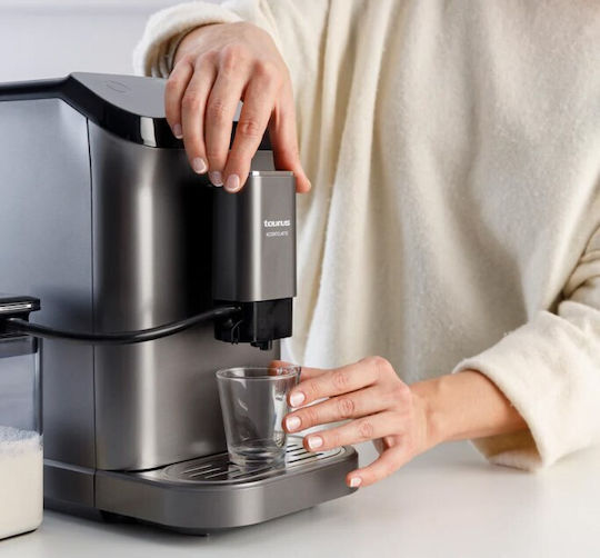 Taurus Accento Latte Automatic Espresso Coffee Machine 20bar Pressure with Grinder White 920635000