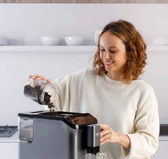Taurus Accento Latte Automatic Espresso Coffee Machine 20bar Pressure with Grinder White 920635000