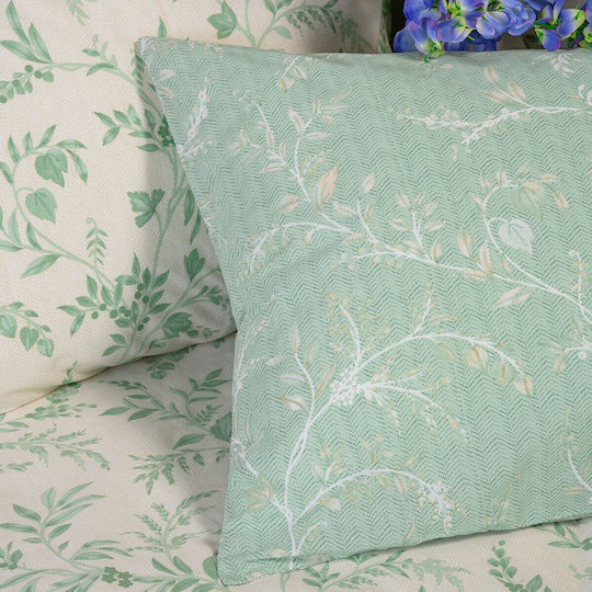 Melinen Sienna Super-Double Bed Sheets Set 235x270cm Turquoise (4pcs)