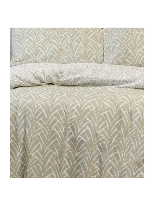 Melinen Coral Double Bed Sheets Set With Rubber Hugger 150x200+32cm 4 Pieces