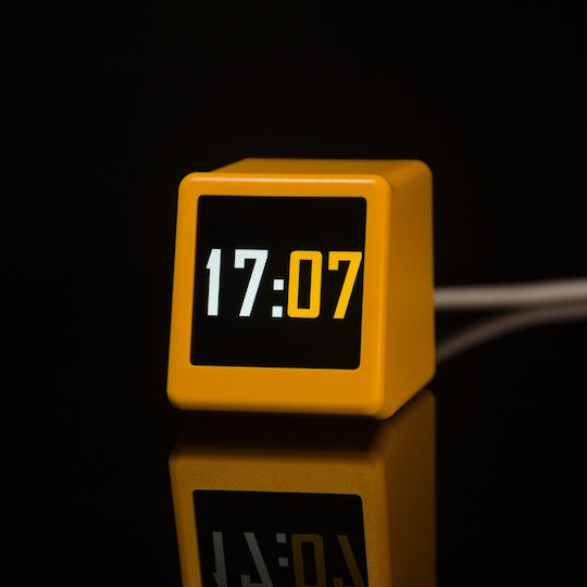 Tabletop Digital Clock with Alarm Yellow