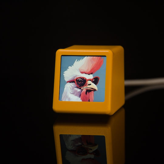 Tabletop Digital Clock with Alarm Yellow