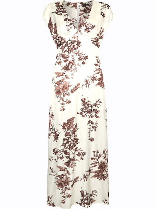 Summer Maxi Ecru Dress CA6298TS061 P9654